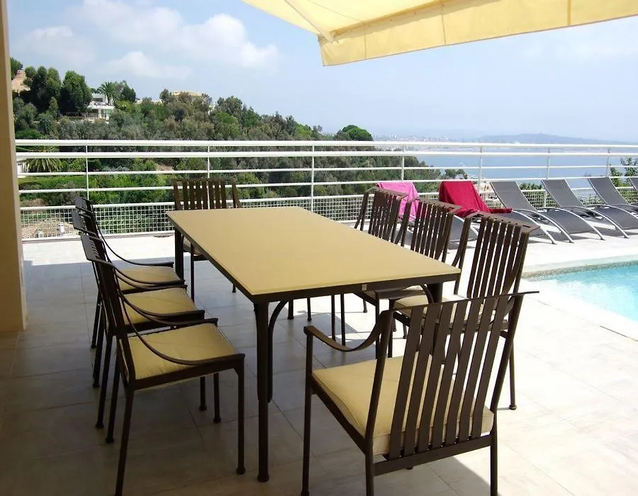 Дом отдыха Villa Alamp Super Cannes -Vue Mediterranee Exceptionnelle - 4 Chambres Avec Salles De Bain Wc - Piscine Privee Sans Vis-A-Vis - Rooftop Panoramique Валлорис