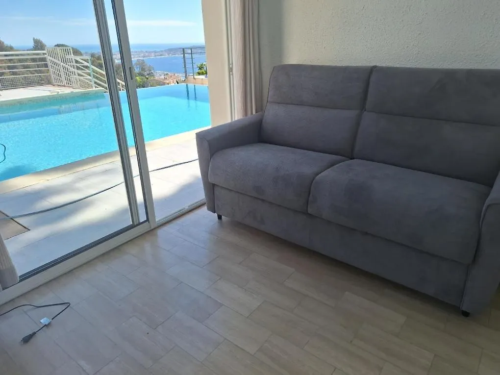 Villa Alamp Super Cannes -Vue Mediterranee Exceptionnelle - 4 Chambres Avec Salles De Bain Wc - Piscine Privee Sans Vis-A-Vis - Rooftop Panoramique Валлорис Дом отдыха